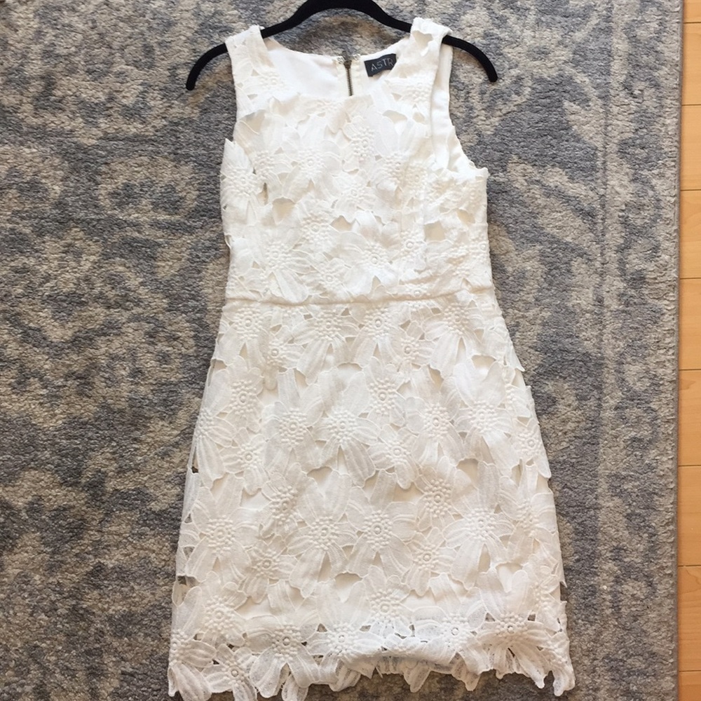 White floral dress